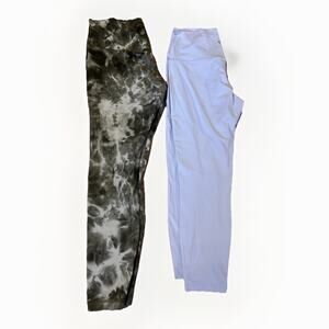 Lot Of 2 Lululemon Align High-Rise Pant 25" Size 12/14 Diamond Dye Yoga Gym